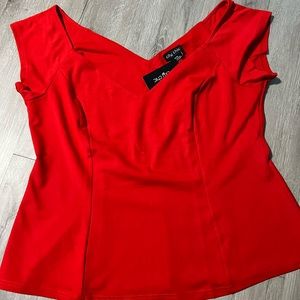 City chic vintage red shirt